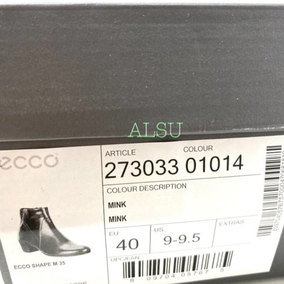 💖MEGA SALE💖 ECCO Shape Leather Mink Brown Women’s 9 Heeled Shoes 2730333 01014 - Picture 6 of 6